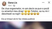  Oana Lis, postare neașteptată pe contul său de socializare! Soția lui Viorel Lis a făcut totul public, într-o zi importantă!
