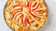 tarta cu branza si ardei la cuptor