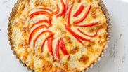 tarta cu branza si ardei la cuptor