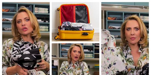 „Cămașa în bagaj se împachetează. Poți să pui două, trei, patru cămăși una peste alta, vor arăta impecabil!” Adina Buzatu, trucuri utile de împachetat cămășile în bagaj