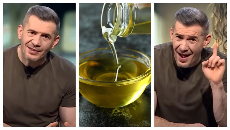 „Uleiul de măsline e bun în starea lui naturală, la temperatura camerei! Eliminați mezelurile! Iar dacă mâncați carne, încercați să o consumați mai rar.” Dragoș Pătraru, sfaturi alimentare „Uleiul de măsline e bun în starea lui naturală, la temperatura camerei! Eliminați mezelurile! Iar dacă mâncați carne, încercați să o consumați mai rar.” Dragoș Pătraru, sfaturi alimentare