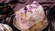 rulada pavlova cu crema de afine