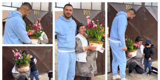 „Tu mi-ai adus florile astea? Vai, dragul meu! Mulțumesc! Vai, ce frumoase sunt!” Mama Geta, surpriză neașteptată din partea lui Culiță și a lui Milan! Cum a reacționat când și-a văzut nepotul