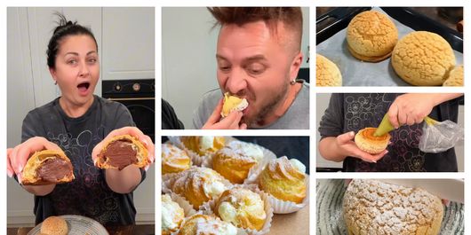Rețeta de choux craquelin preparată de Gabriela Cristea! „Ele pot fi umplute cu orice, plecând de la clasica creme patissiere, până la nebunii!”