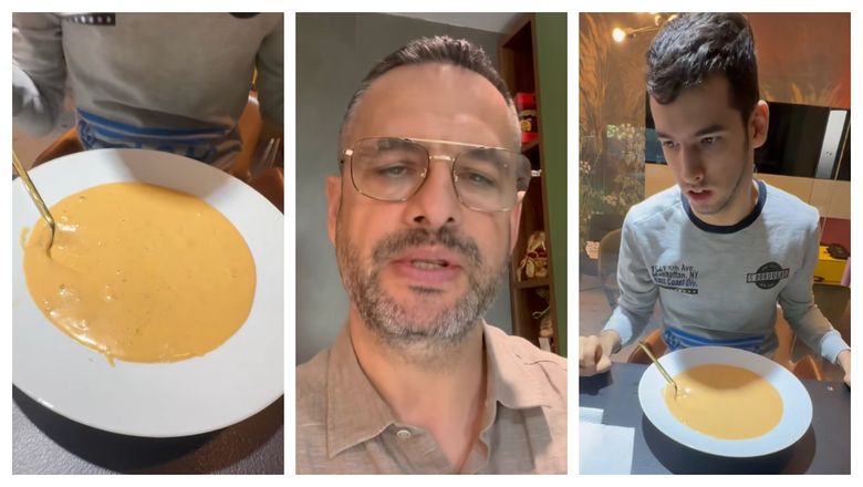 Cum pregătește Mădălin Ionescu mâncarea pentru fiul său, Filip, în fiecare zi. Procesul nu este unul deloc ușor. „Asta e o rutină zilnică.” Cum pregătește Mădălin Ionescu mâncarea pentru fiul său, Filip, în fiecare zi. Procesul nu este unul deloc ușor. „Asta e o rutină zilnică.”