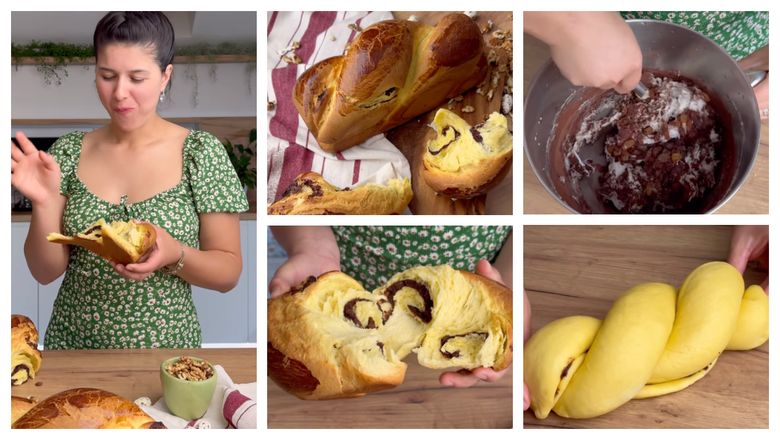 Cozonac pentru Paște, rețeta pregătită de Geta Sterp. “Am o rețetă foarte simplă și tare delicioasă.” Cozonac pentru Paște, rețeta pregătită de Geta Sterp. “Am o rețetă foarte simplă și tare delicioasă.”