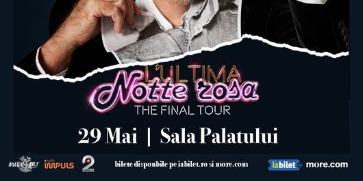 Superstarul italian, Umberto Tozzi, include România în ultima serie de concerte care încheie o carieră de peste 50 de ani