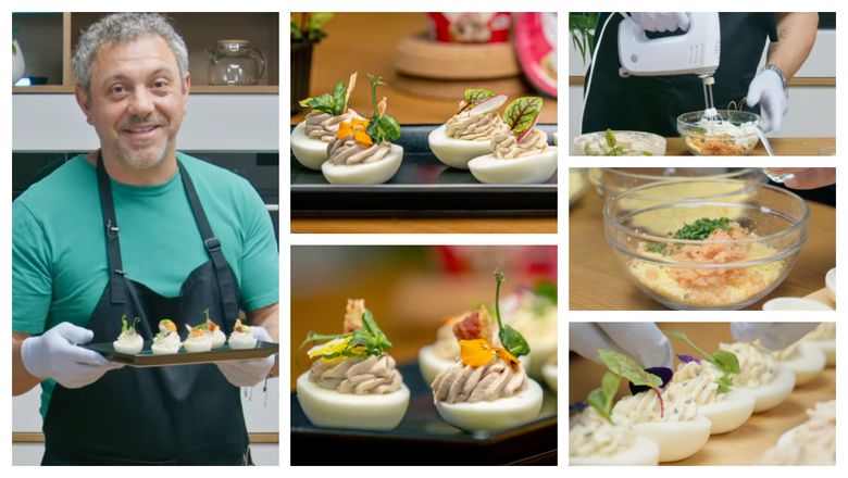Trei feluri în care puteți face ouă umplute. Rețeta lui chef Sorin Bontea. „Combinația perfectă de gust.”