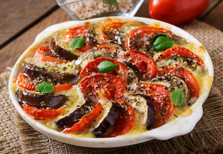 Vinete cu mozzarella și roșii la cuptor retete de gustare