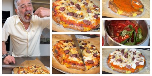 Pizza fără gluten, făcută din aluat de cartofi! Rețeta explicată în detaliu de chef Joseph Hadad! „Presați cartofii cu mâinile și puneți-i pe rând în mijlocul formei!”