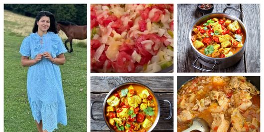 Ghiveci de legume cu carne de pui, rețeta Getei Sterp. „E un adevărat deliciu, mai ales cu legume din grădină.”