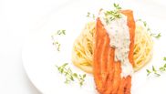 spaghete cu somon