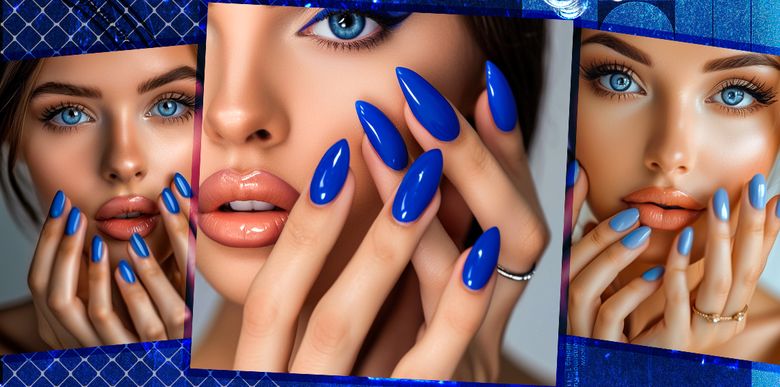 5 modele de unghii albastre pentru sezonul de vară