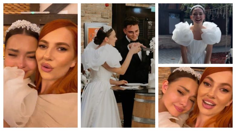 Emoții pentru Lidia Buble, alături de sora ei care a îmbrăcat rochia de mireasă. “Nu plânge că mă faci și pe mine.” Emoții pentru Lidia Buble, alături de sora ei care a îmbrăcat rochia de mireasă. “Nu plânge că mă faci și pe mine.”