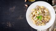 gnocchi cu ciuperci si sos alb