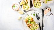 tacos cu pui si sos alb