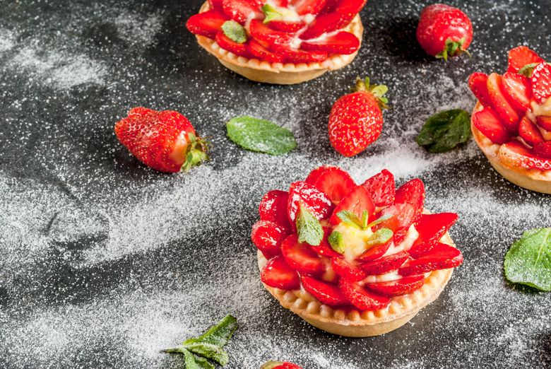 Tarte cu vanilie și căpșune retete de gustare