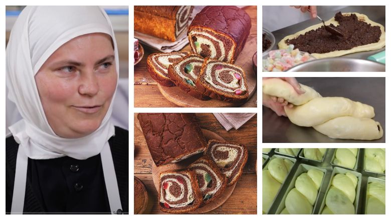 Cozonac cu nucă, stafide și rahat, rețeta Mănăstirii Samurcășești. „Trebuie să cântărească 950 g de aluat.” Cozonac cu nucă, stafide și rahat, rețeta Mănăstirii Samurcășești. „Trebuie să cântărească 950 g de aluat.”