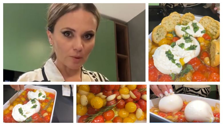 Rețetă de roșii cherry cu burrata la cuptor, pregătită de Cristina Șișcanu! „Este o rețetă virală, care de câțiva ani se face sub diverse forme pe internet.” Rețetă de roșii cherry cu burrata la cuptor, pregătită de Cristina Șișcanu! „Este o rețetă virală, care de câțiva ani se face sub diverse forme pe internet.”