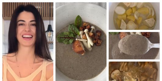 Supă cremă de ciuperci, rețeta pregătită de Diana Bart. “O supă cremă delicioasă, pe care și copiii o vor îndrăgi!”