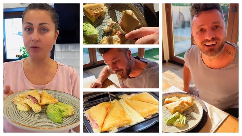 Cum îl surprinde Gabriela Cristea pe soțul ei, Tavi Clonda, la micul dejun. “Uitați-vă ce nebunie este aici!”