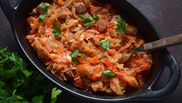 varza calita cu carne la ceaun