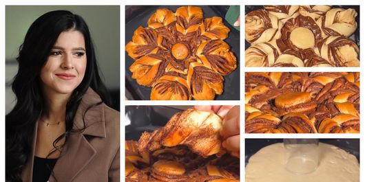 Cozonac în formă de floare, pregătit de Geta Sterp! Află modalitatea de preparare a unui desert tradițional, de post: 