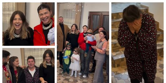 Ce surpriză a primit mama Geta de Crăciun din partea copiilor? Culiță Sterp a postat imagini emoționante, în mediul online! 