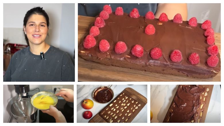 Negresă cu mere și ciocolată, desertul pregătit de Geta Sterp. “E o rețetă foarte simplă, rapidă și delicioasă.”