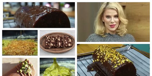 VIDEO Salam de biscuiți cu fistic, rețeta pregătită de Alina Laufer. “Putem savura un desert spectaculos.”