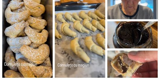 Mama lui chef Adi Hădean dezvăluie secretul pentru cornulețele cu aluat fraged. „Le frământăm cu smântână sau cu lapte prins.”