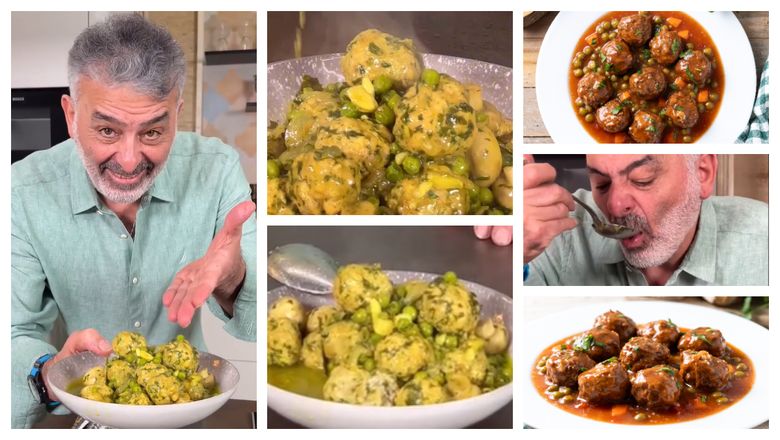 Chifteluțe de pui cu mazăre și ciuperci, rețeta lui chef Joseph Hadad! 