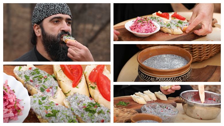 Salată de „icre” din semințe de chia, pregătită de părintele Dimitrie! "Recomandarea mea este ca semințele de chia, pentru sănătatea organismului, să fie consumate doar înmuiate în prealabil!" Salată de „icre” din semințe de chia, pregătită de părintele Dimitrie! "Recomandarea mea este ca semințele de chia, pentru sănătatea organismului, să fie consumate doar înmuiate în prealabil!"