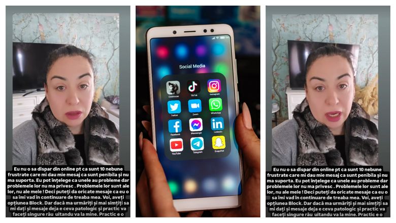 Oana Roman le răspunde tuturor celor care îi trimit mesaje răutăcioase. Ce le spune celor care vor ca ea să dispară din online. „Nu te obligă nimeni să te uiți. Practic e o formă de masochism.”