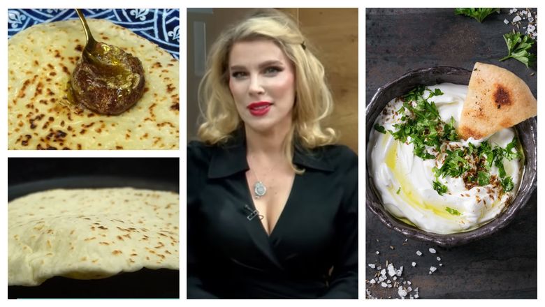 VIDEO Labneh, rețeta orientală pregătită de Alina Laufer. “Miroase senzațional. Uleiul acesta deja s-a aromatizat de la condimente.”