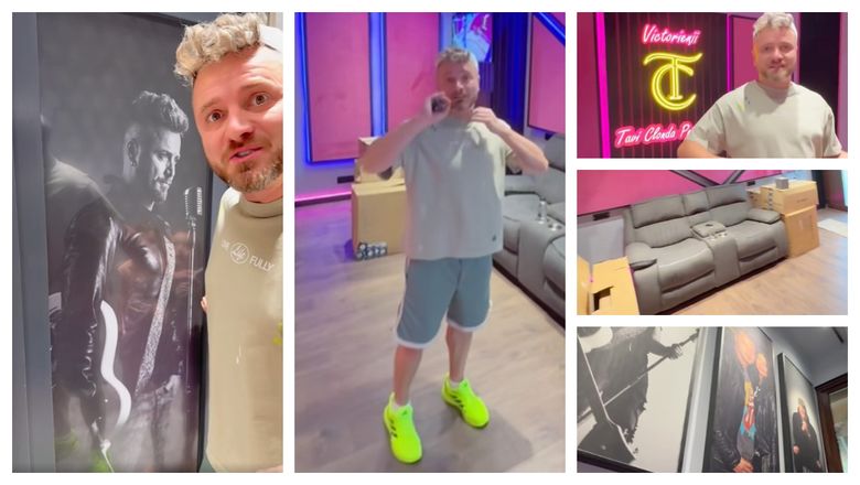 FOTO Studioul de muzică al lui Tavi Clonda este gata! Artistul a ales în detaliu fiecare element: 