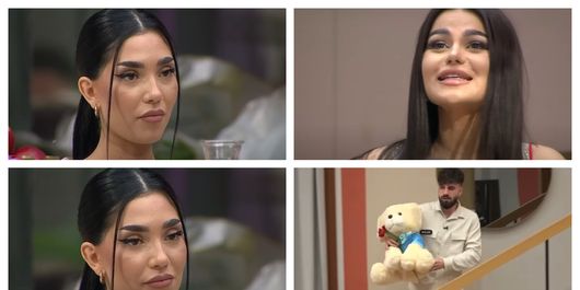 VIDEO Patricia, cu zâmbetul până la urechi, după ce Moldo i-a oferit un ursuleț de pluș. „E cea mai fericită zi din viața mea.”