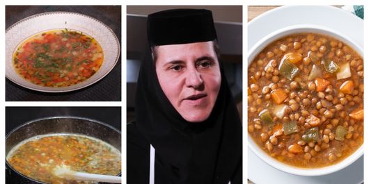 Supă de linte, rețeta pregătită de Maica Valentina! 
