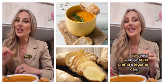 Cum pregătește Florentina Opriș supa cremă de legume cu ghimbir și care este secretul acestui ingredient? “Aliatul perfect pentru slăbire!”