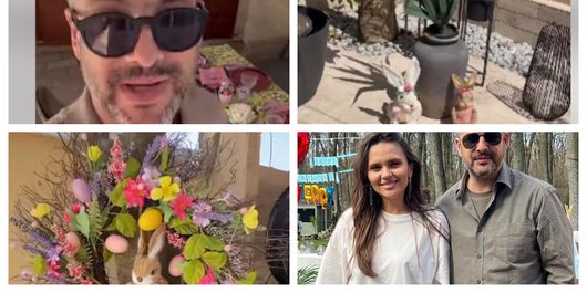 Cum a aranjat Cristina Șișcanu terasa pentru musafirii de la masa de Paște. Mădălin Ionescu a filmat totul. „O să vină mulți invitați la noi.”