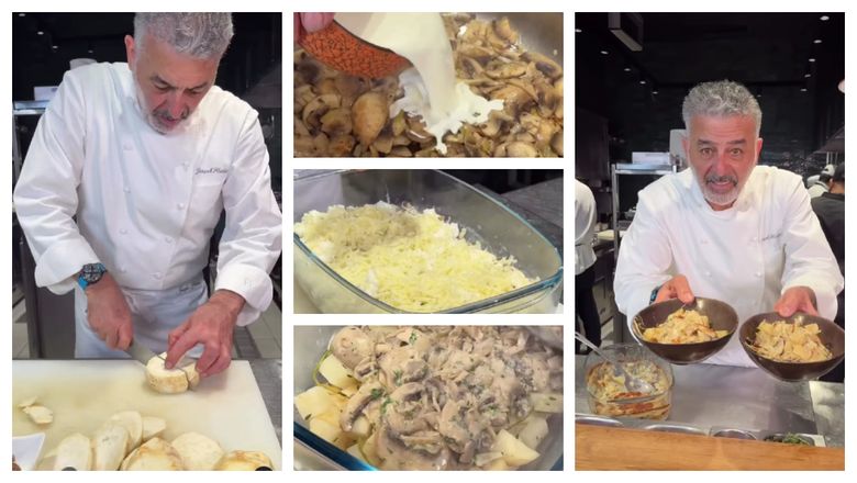 Țelină gratinată cu ciuperci, rețeta lui chef Joseph Hadad! Ține cont de temperatura cuptorului: "Trebuie să aibă o crustă maronie. Poftă bună!" Țelină gratinată cu ciuperci, rețeta lui chef Joseph Hadad! Ține cont de temperatura cuptorului: "Trebuie să aibă o crustă maronie. Poftă bună!"