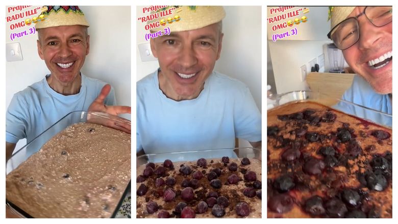 Radu Ille încearcă prima prăjitură fără zahăr: „Cheesecake marca Radu Ille!” Radu Ille încearcă prima prăjitură fără zahăr: „Cheesecake marca Radu Ille!”