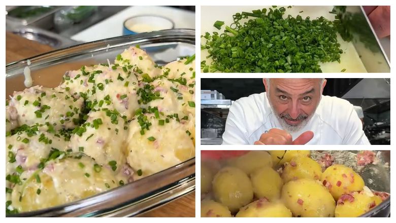 Cartofi cremoși cu piept de rață afumat, rețeta lui chef Joseph Hadad! Descoperă ingredientul care face toată diferența: "Puteți da la cuptorul preîncălzit la 190 de grade Celsius, după ce presărați parmezanul!" Cartofi cremoși cu piept de rață afumat, rețeta lui chef Joseph Hadad! Descoperă ingredientul care face toată diferența: "Puteți da la cuptorul preîncălzit la 190 de grade Celsius, după ce presărați parmezanul!"