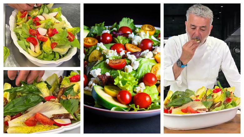 Salată de vară, rețeta lui chef Joseph Hadad! Descoperă-i ingredientele și bucură-te de gustul răcoritor: "Serviți imediat, trebuie să rămână crocantă!" Salată de vară, rețeta lui chef Joseph Hadad! Descoperă-i ingredientele și bucură-te de gustul răcoritor: "Serviți imediat, trebuie să rămână crocantă!"