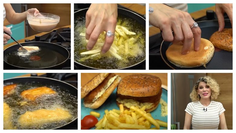 VIDEO Fish&chips, crocant și rapid, rețeta pregătită de Alina Laufer. “Un mic truc. Deja îmi lasă gura apă!”
