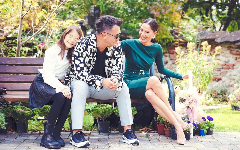 Irina Fodor si Razvan, &icirc;mpreună cu fetița