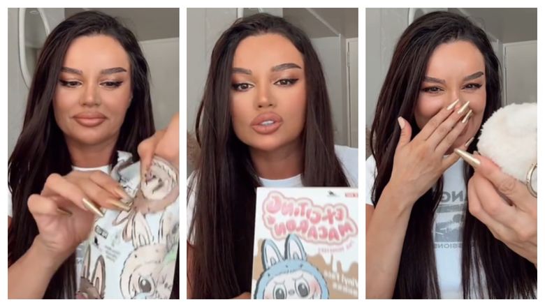 Printre vedetele care și-au cumpărat recent un Labubu, se afla și Babs, fosta iubită a lui Dorian Popa! Ce culoare i-a picat vedetei? 