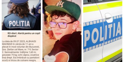 UPDATE Un băiat în vârstă de 11 ani a dispărut încă de miercuri de acasă! Alarma s-a dat astăzi, prin Ro-Alert