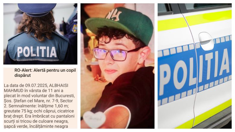 UPDATE Un băiat în vârstă de 11 ani a dispărut încă de miercuri de acasă! Alarma s-a dat astăzi, prin Ro-Alert UPDATE Un băiat în vârstă de 11 ani a dispărut încă de miercuri de acasă! Alarma s-a dat astăzi, prin Ro-Alert