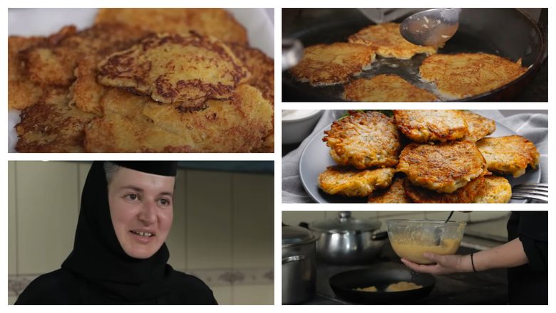 Hrenze maramureșene la tigaie, pregătite de Maica Minodora! Preparatul mai este cunoscut și sub numele de tocinei de cartofi: "O să vă prezint o rețetă mai aparte!"